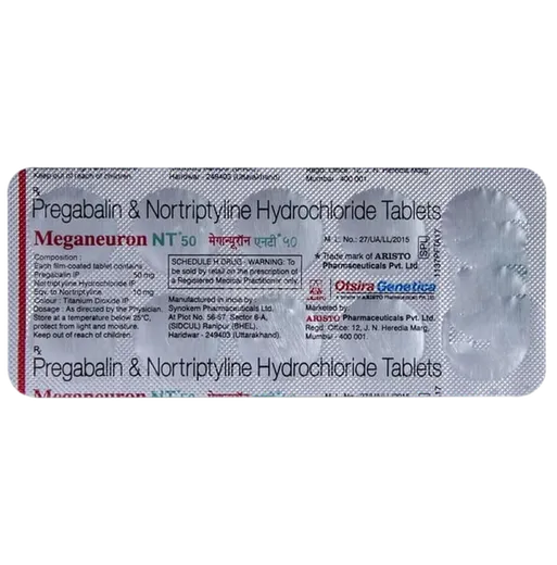 meganeuron nt 50mg tablet 10's